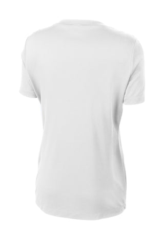 Sport-Tek Ladies PosiCharge Competitor V-Neck Tee (White)