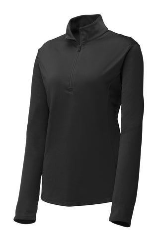 Sport-Tek Ladies PosiCharge Competitor 1/4-Zip Pullover (Black)