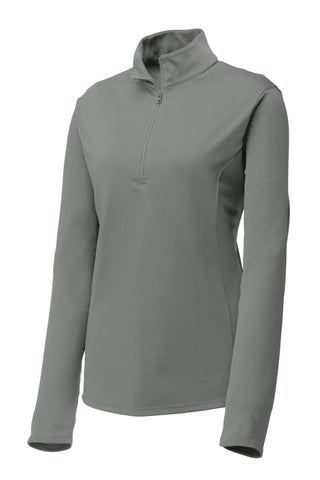 Sport-Tek Ladies PosiCharge Competitor 1/4-Zip Pullover (Grey Concrete)