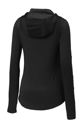 Sport-Tek Ladies PosiCharge Competitor Hooded Pullover (Black)