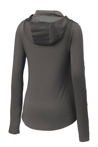 Sport-Tek Ladies PosiCharge Competitor Hooded Pullover (Iron Grey)