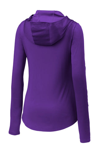 Sport-Tek Ladies PosiCharge Competitor Hooded Pullover (Purple)