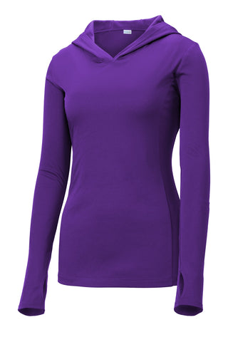 Sport-Tek Ladies PosiCharge Competitor Hooded Pullover (Purple)