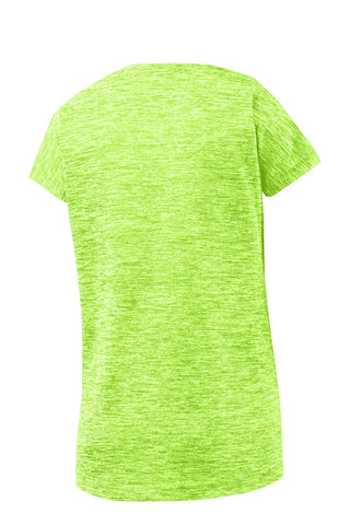 Sport-Tek Ladies PosiCharge Electric Heather Sporty Tee (Lime Shock Electric)