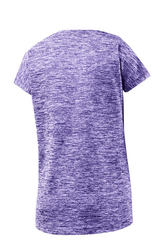 Sport-Tek Ladies PosiCharge Electric Heather Sporty Tee (Purple Electric)