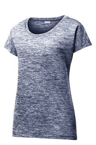 Sport-Tek Ladies PosiCharge Electric Heather Sporty Tee (True Navy Electric)