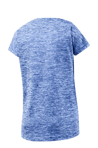 Sport-Tek Ladies PosiCharge Electric Heather Sporty Tee (True Royal Electric)