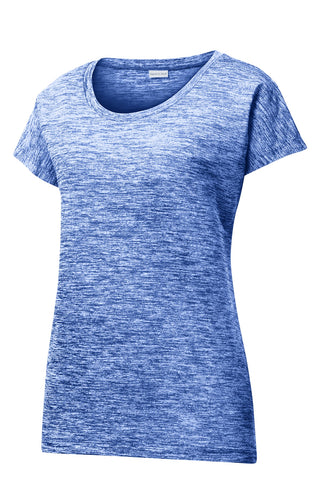 Sport-Tek Ladies PosiCharge Electric Heather Sporty Tee (True Royal Electric)