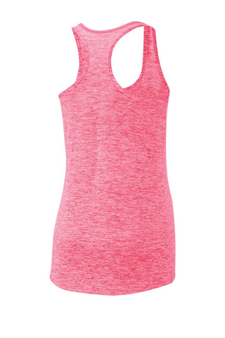 Sport-Tek Ladies PosiCharge Electric Heather Racerback Tank (Power Pink Electric)