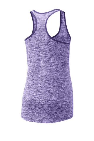 Sport-Tek Ladies PosiCharge Electric Heather Racerback Tank (Purple Electric/ Purple)