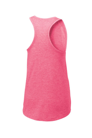 Sport-Tek Ladies PosiCharge Tri-Blend Wicking Tank (Pink Raspberry Heather)