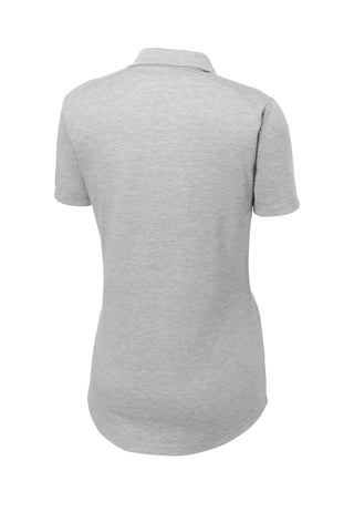 Sport-Tek Ladies PosiCharge Tri-Blend Wicking Polo (Light Grey Heather)