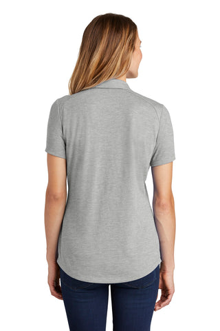 Sport-Tek Ladies PosiCharge Tri-Blend Wicking Polo (Light Grey Heather)