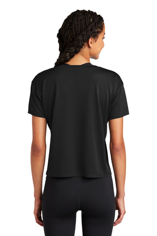 Sport-Tek Ladies PosiCharge Draft Crop Tee (Black)