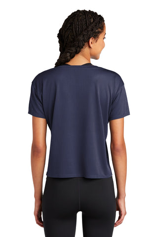 Sport-Tek Ladies PosiCharge Draft Crop Tee (True Navy)