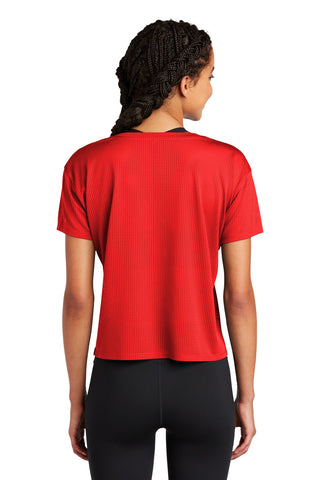 Sport-Tek Ladies PosiCharge Draft Crop Tee (True Red)