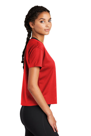 Sport-Tek Ladies PosiCharge Draft Crop Tee (True Red)