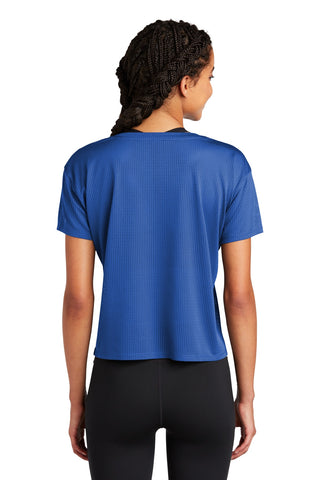 Sport-Tek Ladies PosiCharge Draft Crop Tee (True Royal)