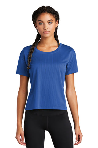 Sport-Tek Ladies PosiCharge Draft Crop Tee (True Royal)