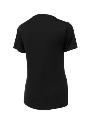 Sport-Tek Ladies Posi-UV Pro Scoop Neck Tee (Black)