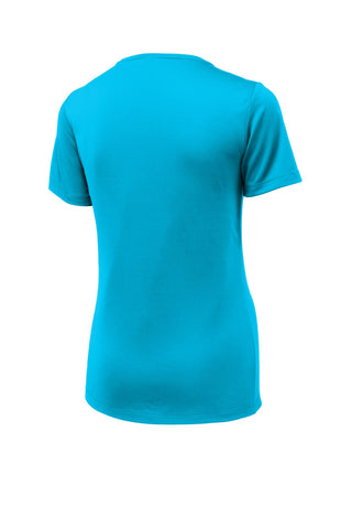 Sport-Tek Ladies Posi-UV Pro Scoop Neck Tee (Sapphire)