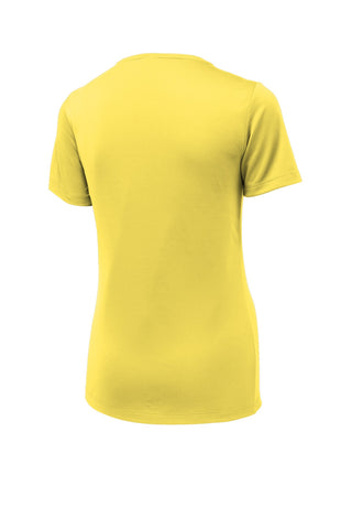 Sport-Tek Ladies Posi-UV Pro Scoop Neck Tee (Yellow)