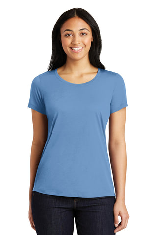 Sport-Tek Ladies PosiCharge Competitor Cotton Touch Scoop Neck Tee (Carolina Blue)