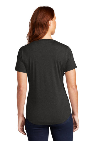 Sport-Tek Ladies Endeavor Henley (Black Heather)