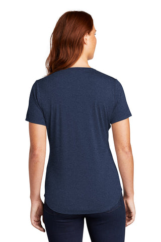 Sport-Tek Ladies Endeavor Henley (Dark Royal Heather)