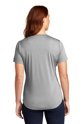 Sport-Tek Ladies Endeavor Henley (Light Grey Heather)