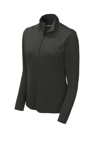 Sport-Tek Ladies Endeavor 1/2-Zip Pullover (Black Heather)