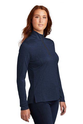 Sport-Tek Ladies Endeavor 1/2-Zip Pullover (Dark Royal Heather)