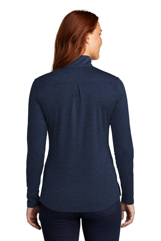 Sport-Tek Ladies Endeavor 1/2-Zip Pullover (Dark Royal Heather)