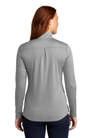 Sport-Tek Ladies Endeavor 1/2-Zip Pullover (Light Grey Heather)