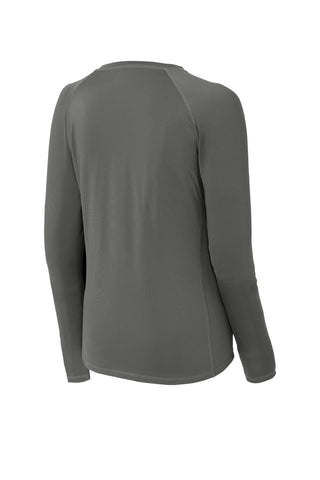 Sport-Tek Ladies Long Sleeve Rashguard Tee (Dark Smoke Grey)