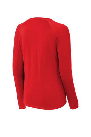 Sport-Tek Ladies Long Sleeve Rashguard Tee (True Red)