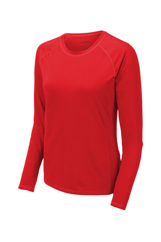 Sport-Tek Ladies Long Sleeve Rashguard Tee (True Red)