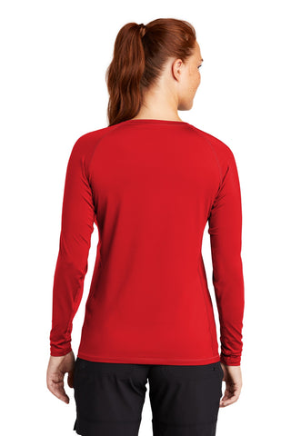 Sport-Tek Ladies Long Sleeve Rashguard Tee (True Red)