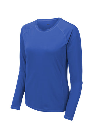 Sport-Tek Ladies Long Sleeve Rashguard Tee (True Royal)