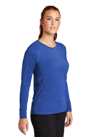 Sport-Tek Ladies Long Sleeve Rashguard Tee (True Royal)