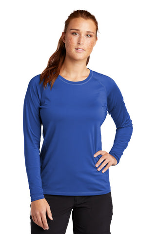 Sport-Tek Ladies Long Sleeve Rashguard Tee (True Royal)