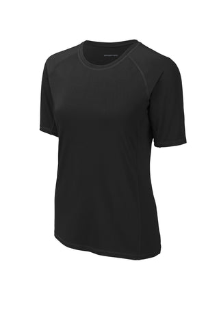 Sport-Tek Ladies Rashguard Tee (Black)