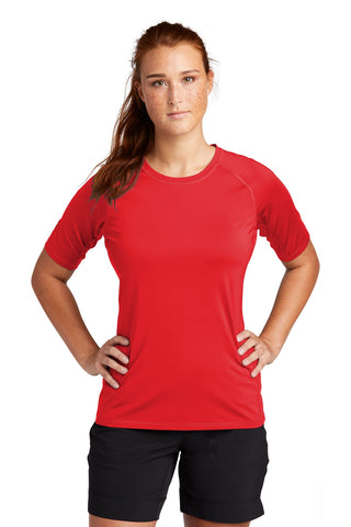 Sport-Tek Ladies Rashguard Tee (True Red)