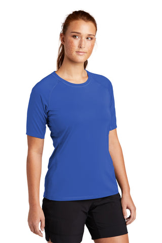 Sport-Tek Ladies Rashguard Tee (True Royal)