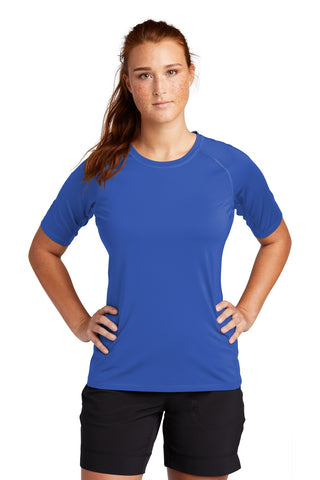 Sport-Tek Ladies Rashguard Tee (True Royal)