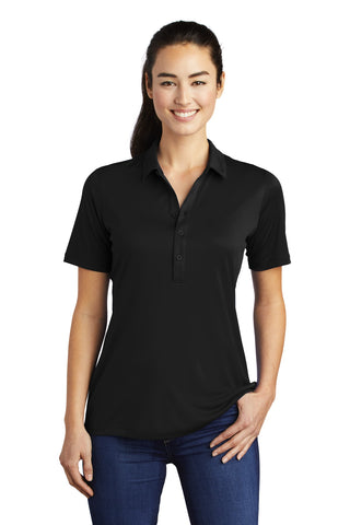 Sport-Tek Ladies Posi-UV Pro Polo (Black)