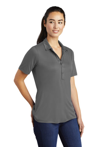 Sport-Tek Ladies Posi-UV Pro Polo (Dark Smoke Grey)