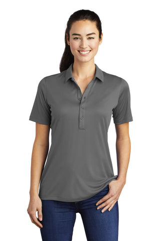 Sport-Tek Ladies Posi-UV Pro Polo (Dark Smoke Grey)