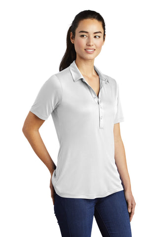 Sport-Tek Ladies Posi-UV Pro Polo (White)