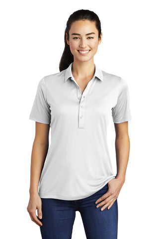 Sport-Tek Ladies Posi-UV Pro Polo (White)